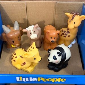 Fisher Price Little People Animals giraffe, panda, lion, goat/ram,